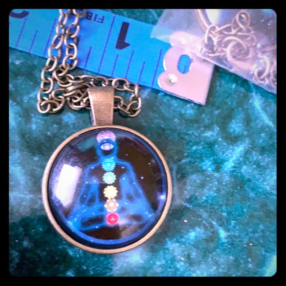 Chakra Necklace brass finish